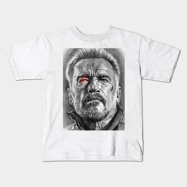 Terminator: Dark Fate Kids T-Shirt by KregFranco